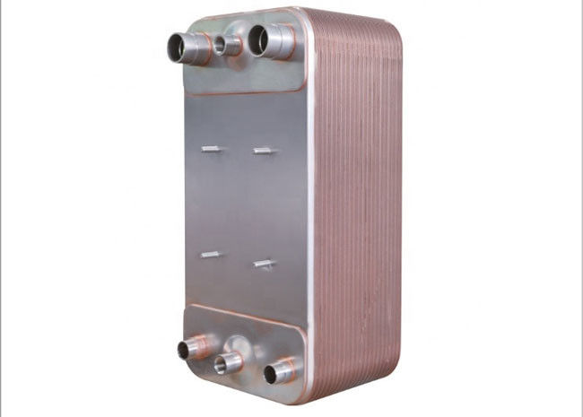 SS Nickel Brazed Refrigeration Plate Heat Exchanger Untuk Industri Tenaga / Mesin