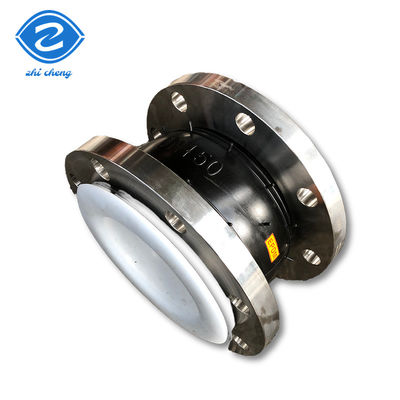Bulat SS304 Flange EPDM Ptfe Lapisan Karet Ekspansi Joint China Untuk Beton
