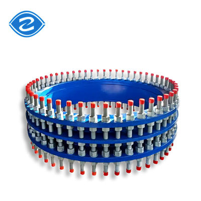 PN10 30 Pengeboran gabungan Ductile Iron Carbon Steel Double Flange Pipeline Connector