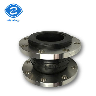 Rubber gabungan ekspansi bola bulat tunggal DN25 DN3000 Flange stainless steel 304 316L