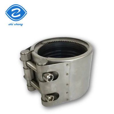 2 Inch Pipe Repair Clamp Untuk siku Kepala Bulat Sama 304 Stainless Steel Pipe Connector