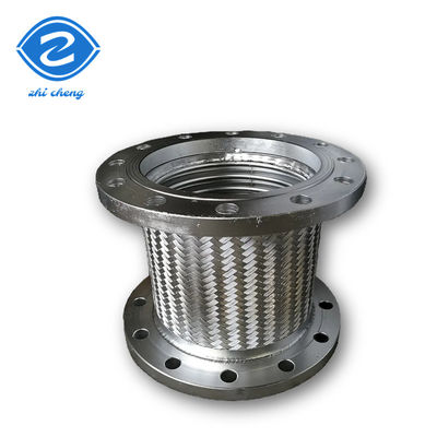 High Temperature Braided Stainless Steel Garden Hose Flanged Manufacturers High temperature gas conveying metal flexible hose, sistem hidrolik stainless steel compensating flexible hose,medium kimia