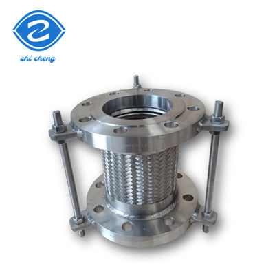 Air 304 316 Stainless Steel Flexible Metal Hose Connector Flanged Bellows Pompa Saluran Sedot