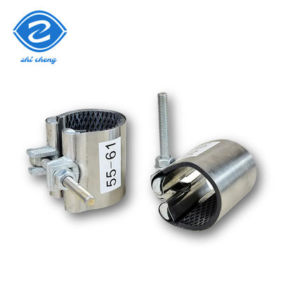 Clamp Perbaikan Kopling Pipa Langsung Gelas Baja Rinsing Untuk Pipa Diameter Kecil