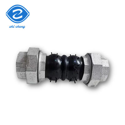 10mm 15mm Equal Head Double Sphere Rubber Expansion Joint Untuk Asam Lemah