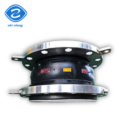 Pn16pn10 Karbon Steel Flange Compensator Rubber Expansion Joint dengan Epoxy Rubber Sphere