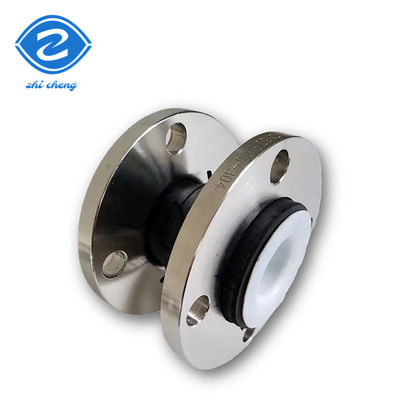 PTFE dilapisi Single Sphere Rubber Expansion Joint untuk sambungan flange dan lentur