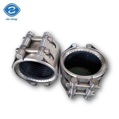 304 Stainless Steel Gear Ring EPDM Sealed Pipe Connector Quick-Install Gear Ring Pipe Connectors Don't Require Welding High-Pressure Gear Ring Type Pipeline Leak Sealing Device For Pressure Repair