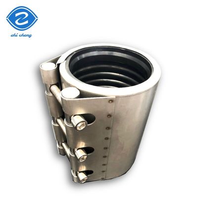 Sleeve perbaikan diperpanjang dengan lapisan PTFE untuk pipa kimia Kit perbaikan diperpanjang penyegelan tekanan Kompensasi aksial konektor pipa fleksibel diperpanjang