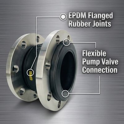 Ss304 Flange Type EPDM Expansion Rubber Flexible Joint (Penghubung Fleksibel Karet Berekspansi EPDM)