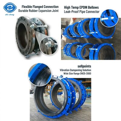 Epdm Bellows Expansion Joint High Temperature Flexible Flange Connection NR Karet